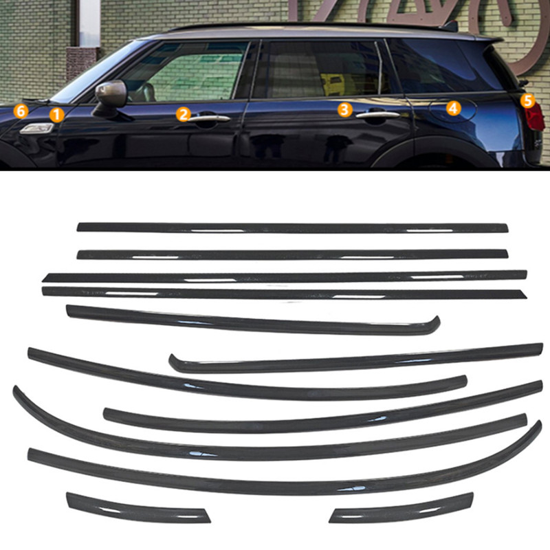 For MINI Cooper F54 4-Door Black titanium Car Window Weatherstrip Moulding Trim