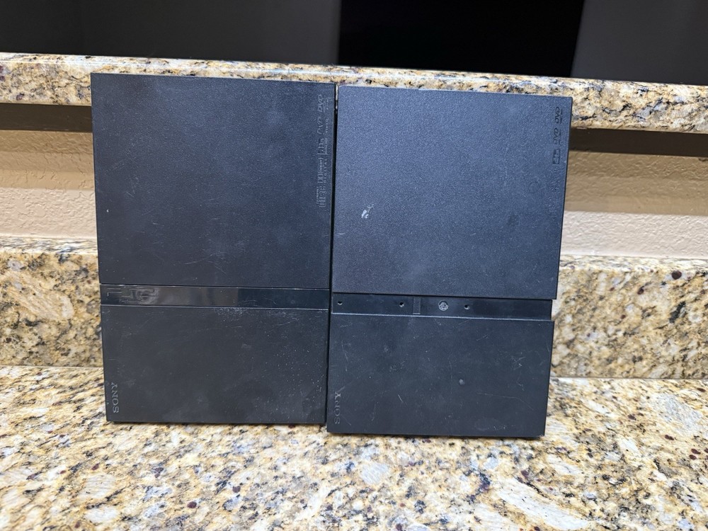 Sony PS2 Slim Black Console Only For Parts Powers On No Guarantee  
