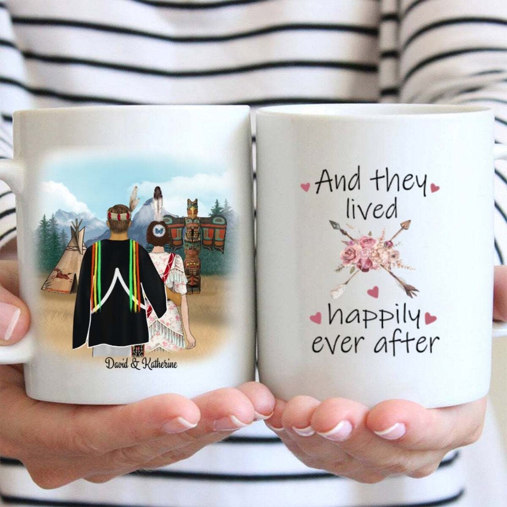 And They Lived Happily Ever After Mug Cup Birthday Gift Personalized Coffee Mug