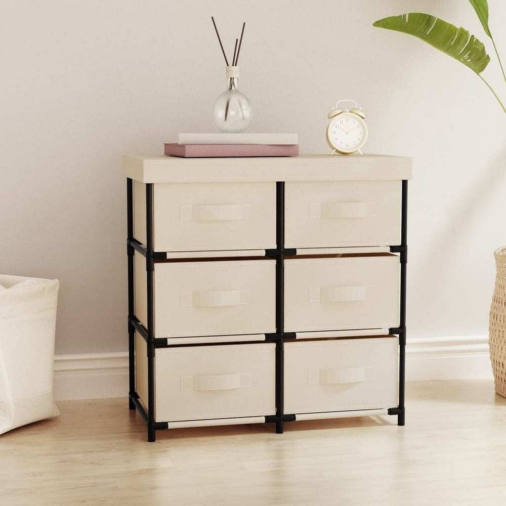 Storage Cabinet Cream Steel Medium Lightweight