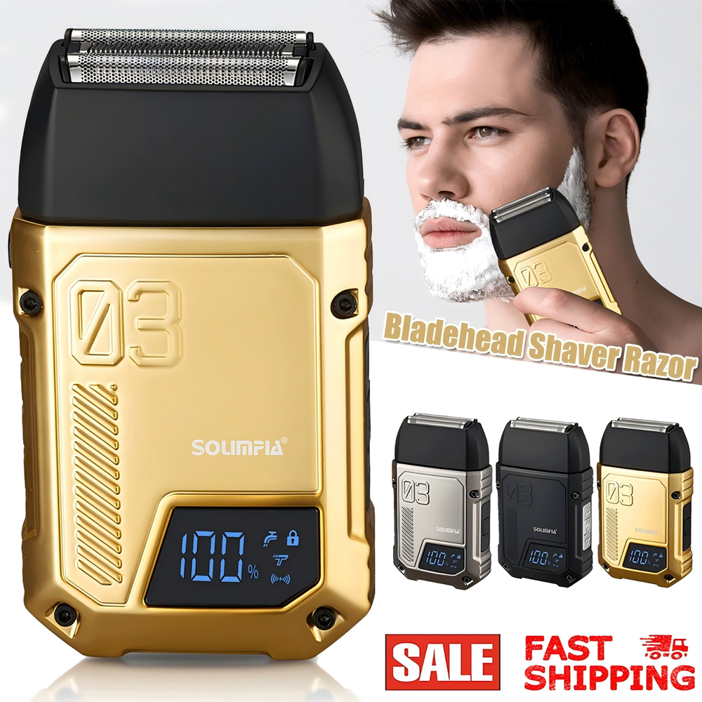2025 New Men's Shaver Razor Electric Rechargeable Beard Shaver Trimmer Kit USA