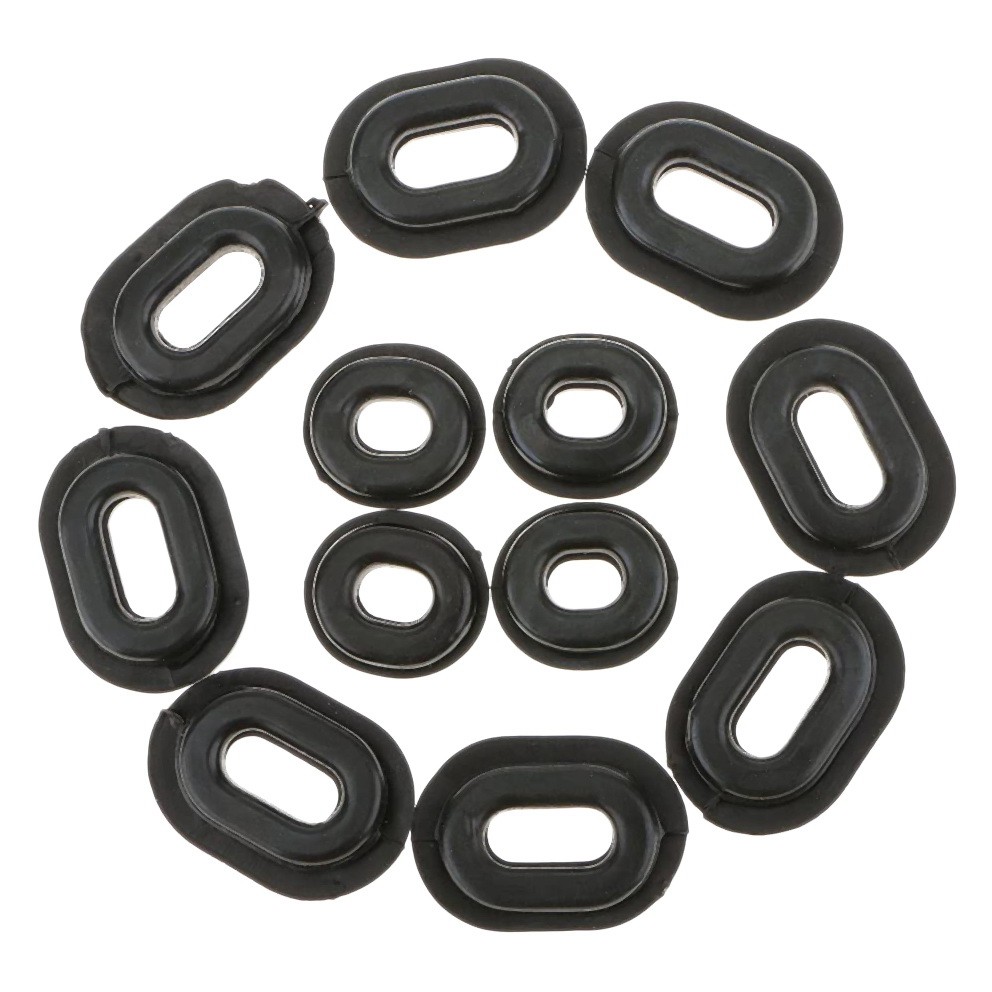 12Pcs Motorcycle Rubber Side Cover Grommets Replacement Gasket Fairings for5064