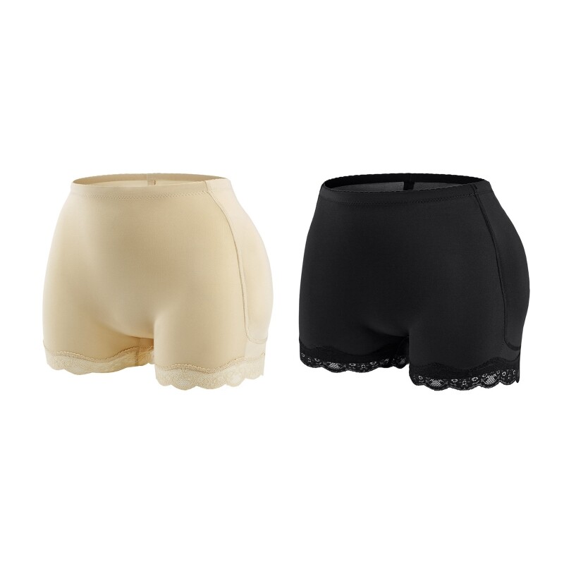 Women Hip Enhancer Shapewear Padded Fake Buttock Butt Lifter Lace Trim Underwear