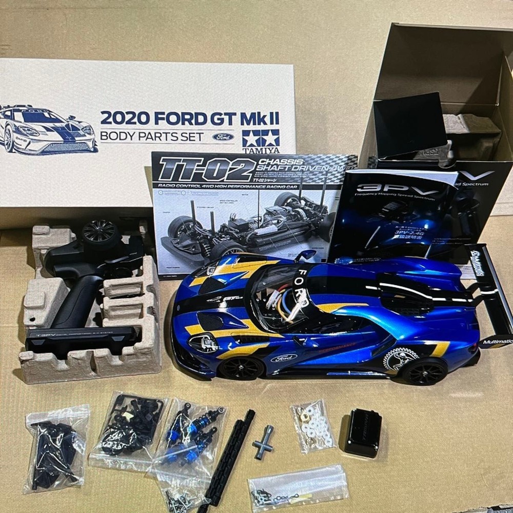 Tamiya TT-02 RC car set with genuine brushless motor and radio control