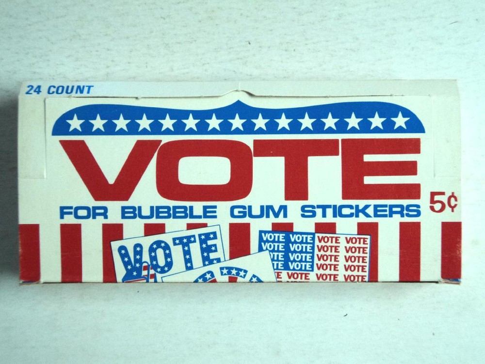 1972 Donruss Vote Display Box - $49.99 FLASH SALE-image