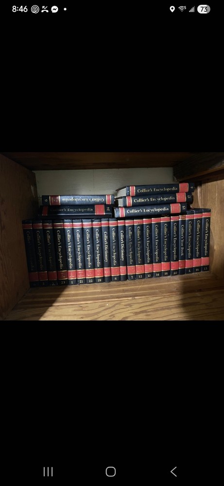 Collier's Encyclopedia 24 Volume Hardcover Set Reference General Knowledge Books