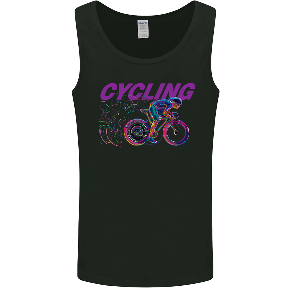 Funky Cycling Cyclist Bicycle Bike Cycle Mens Vest Tank Top
