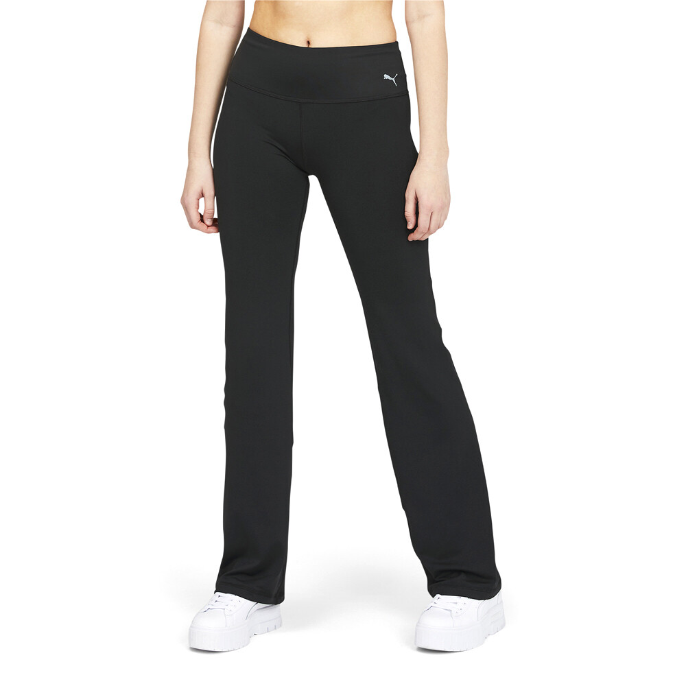 Puma Straight Leg Fitness Pants Womens Black Casual Athletic Bottoms 52246001