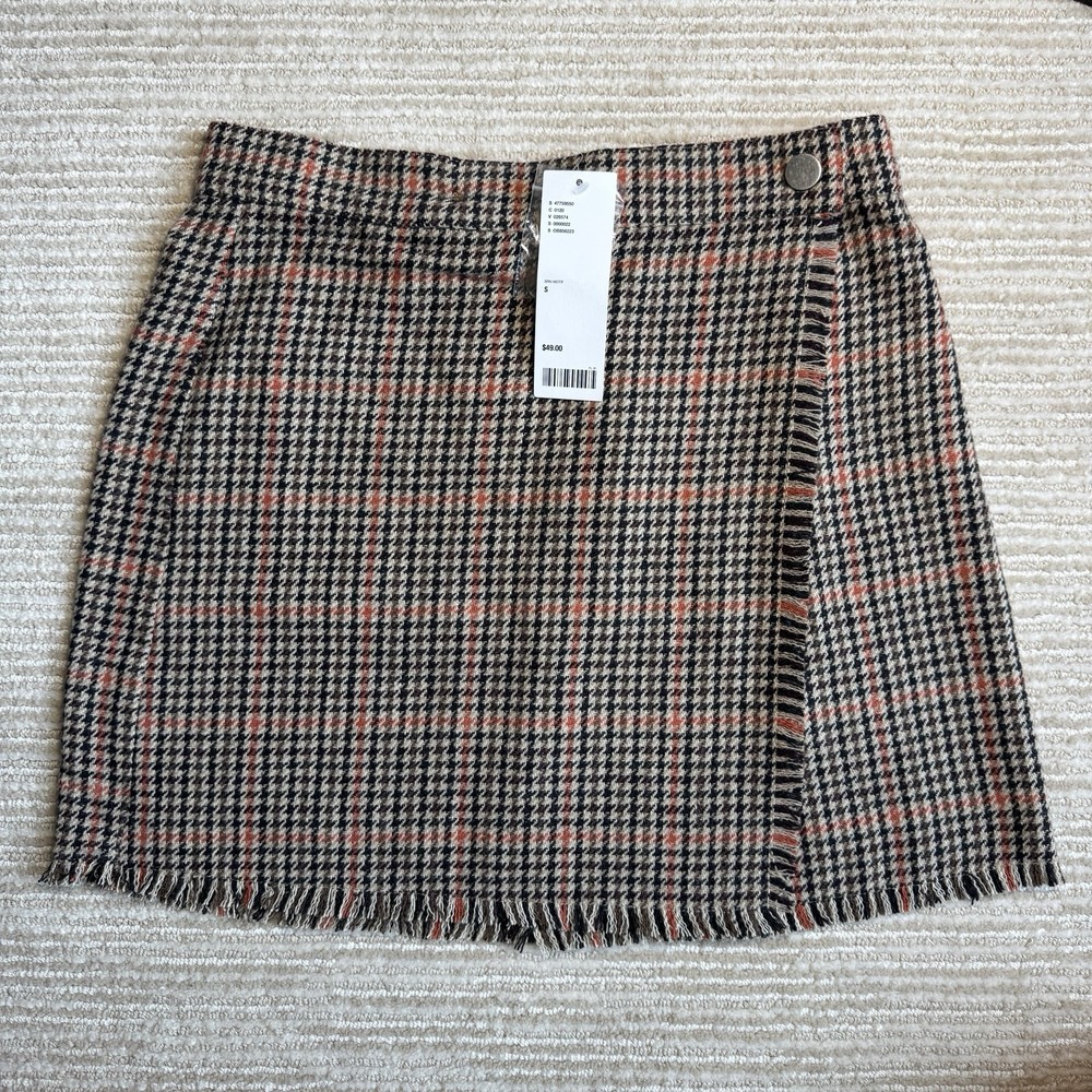 Urban Outfitters Pleated Mini Skirt Size Small, Cotton, Plaid Pattern