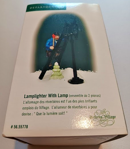 Department 56 - Lamplighter With Lamp - 56.55778 - Dickens Village Series