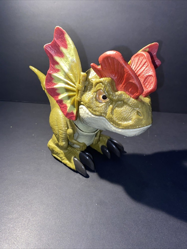 Jurassic World Dominion Dilophosaurus Uncaged Rowdy Roars Dinosaur Raptor Figure