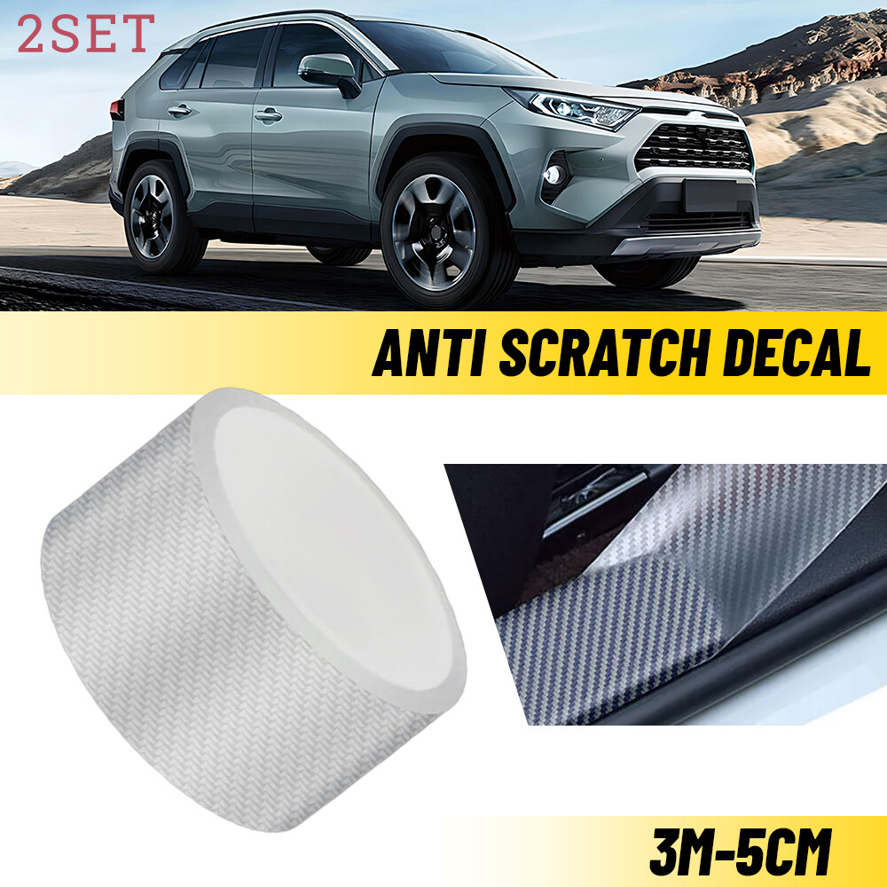 2set Car Accessorie Door Plate Sill scuffs Cover Anti Scratch Decal Sticker Prot