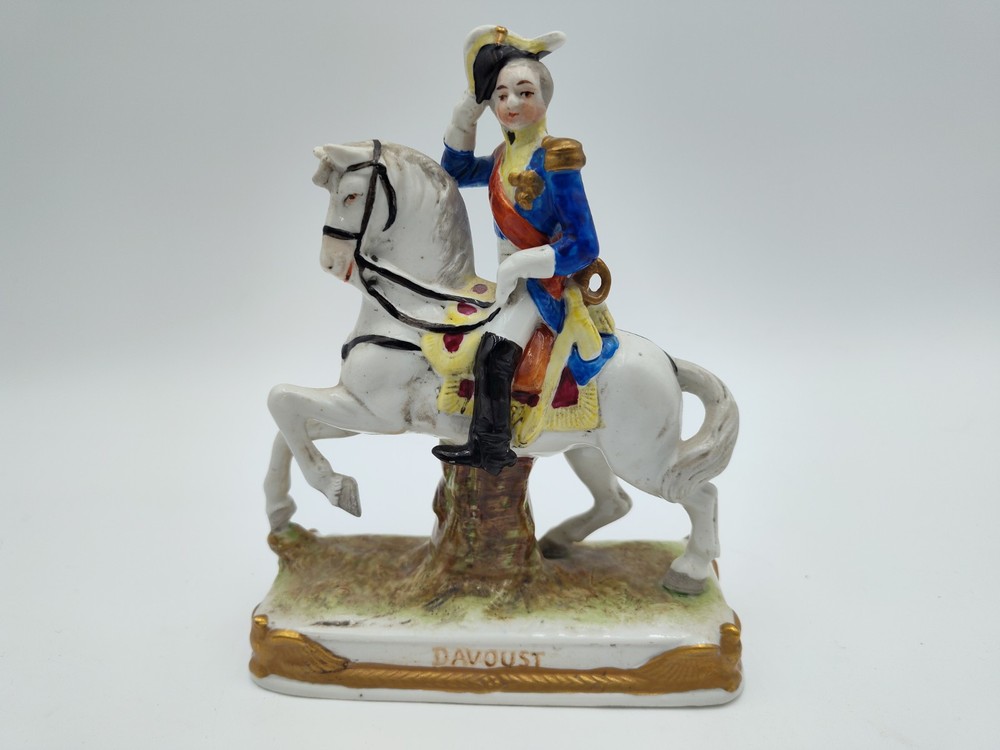 Antique German Scheibe Alsbach Napoleon Marshal Davoust Porcelain Figurine 11