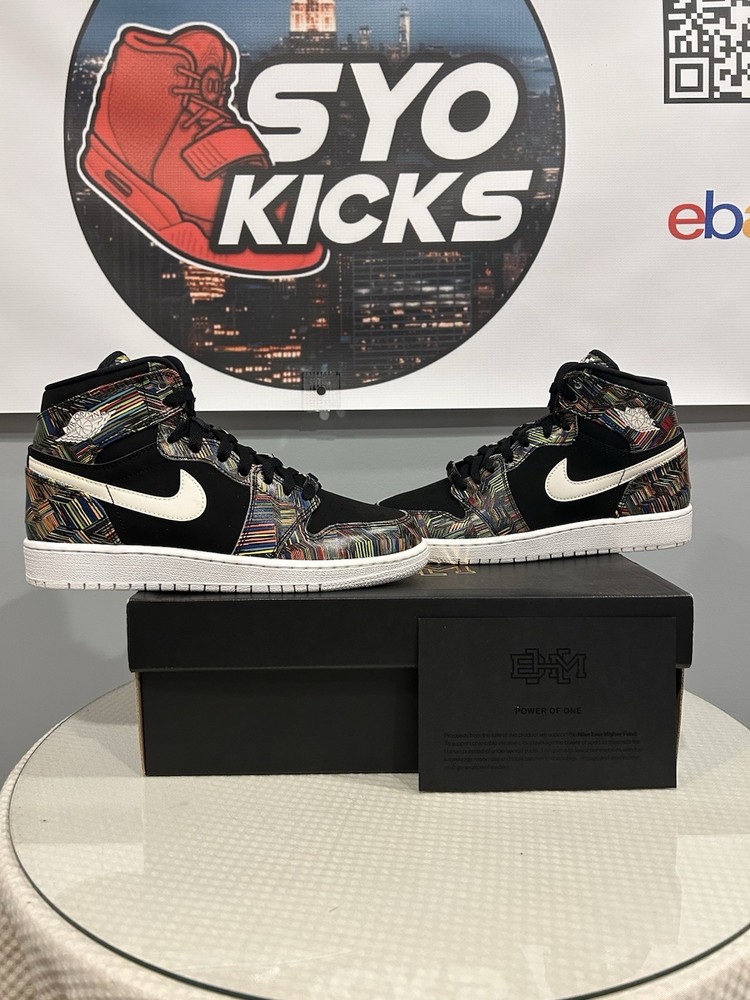 Size 6Y/7.5W - Jordan 1 Retro BHM (2016) (GS) 739640-045