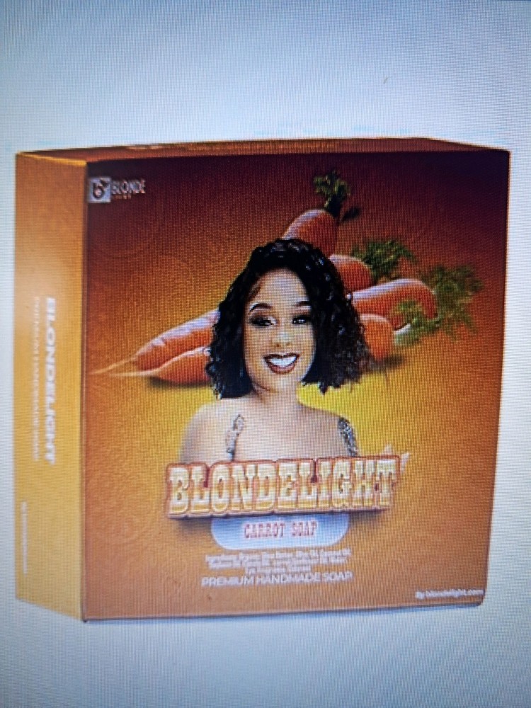 BLONDELIGHT Carrot Soap for Moisturizing Face & Body Bar
