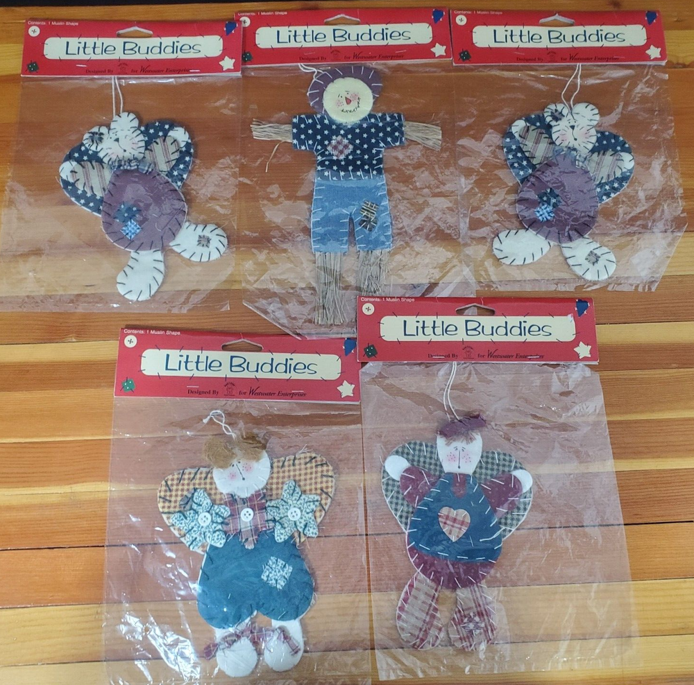 5 Vintage NOS Little Buddies Muslin Shapes Sewing Patterns Westwater Ent
