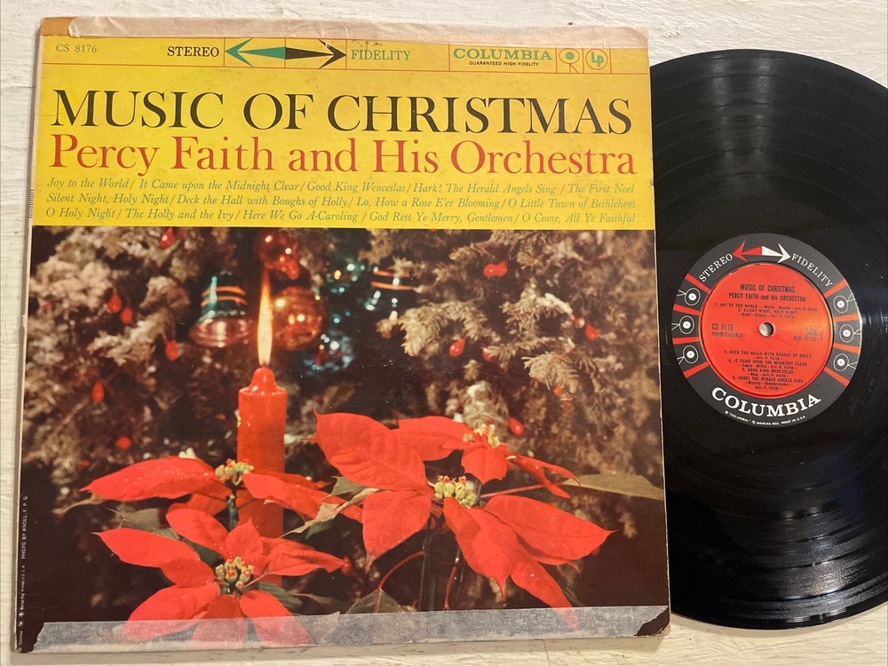 Percy Faith Music Of Christmas LP Columbia 6 Eye Stereo Holiday Vintage VG+!!!