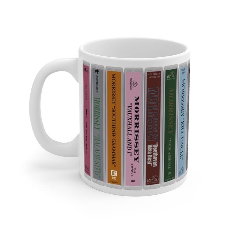 The Smiths and Morrissey Cassette Collection Mug. 80s Music. Cassette Collection