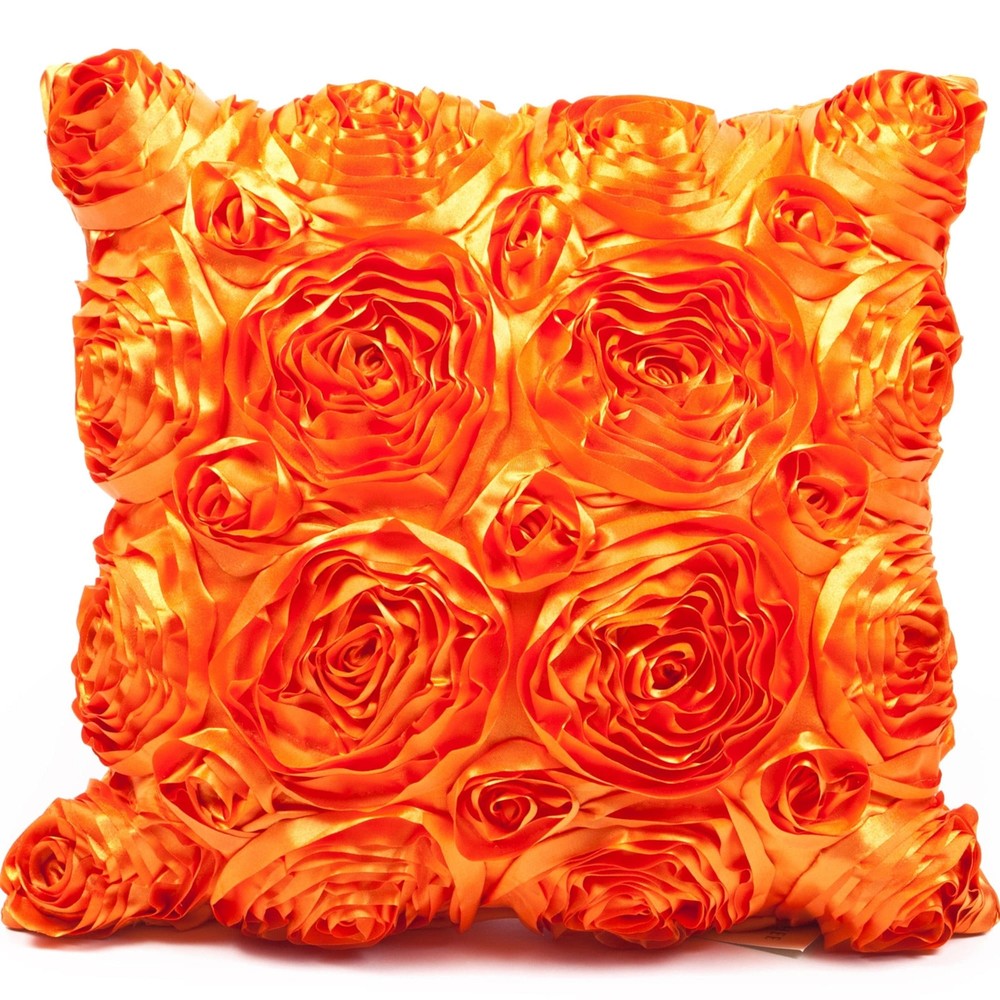 Gouchee Home 16x16 Rose Accent Pillow for Stylish Decor