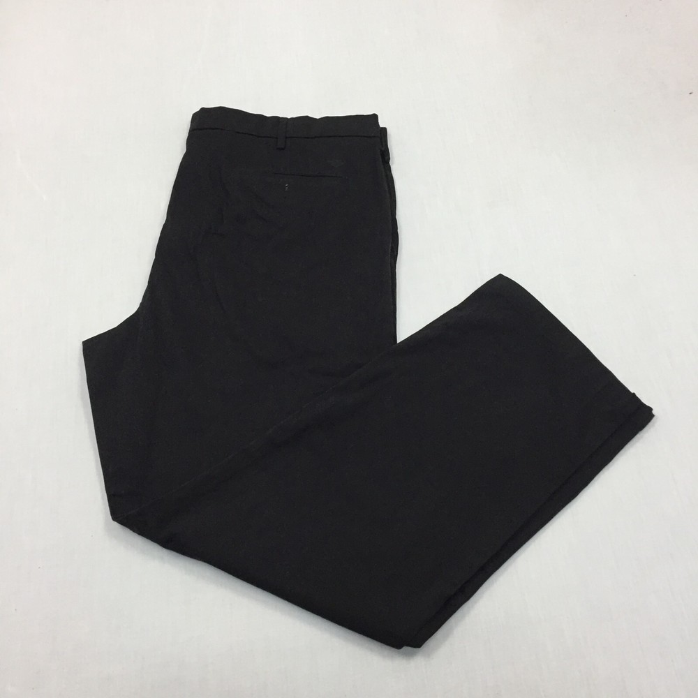 Dockers Chino Trousers Cotton Pants Straight Fit Mens Size 42W 32L Black
