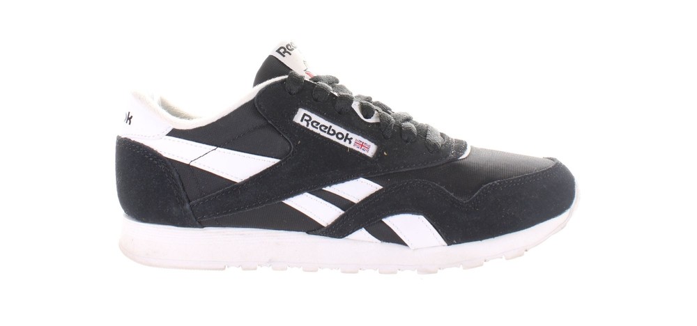 Reebok Womens Classic Nylon Black Sneakers Size 6.5 Style 7773991