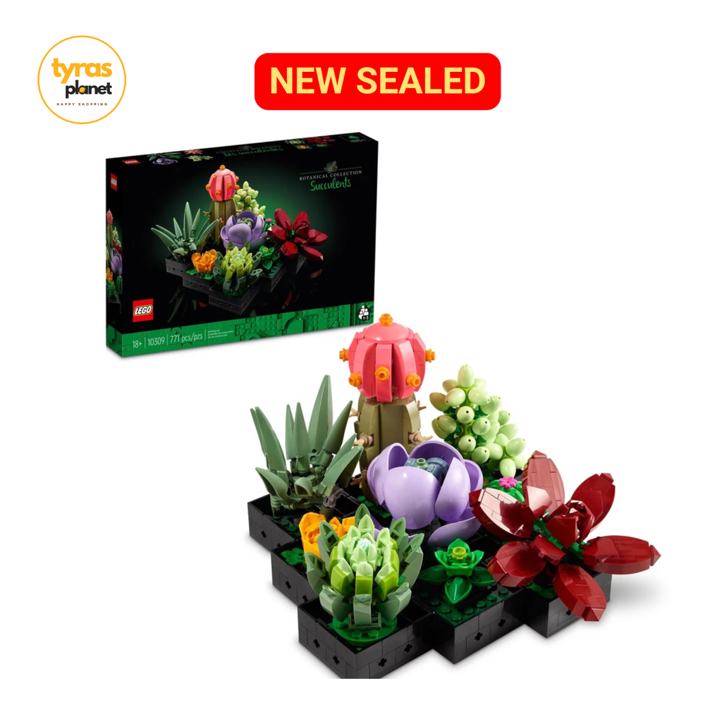 LEGO 10309 Succulents Building Kit – Botanical Plant Decor Set NEW SEALED