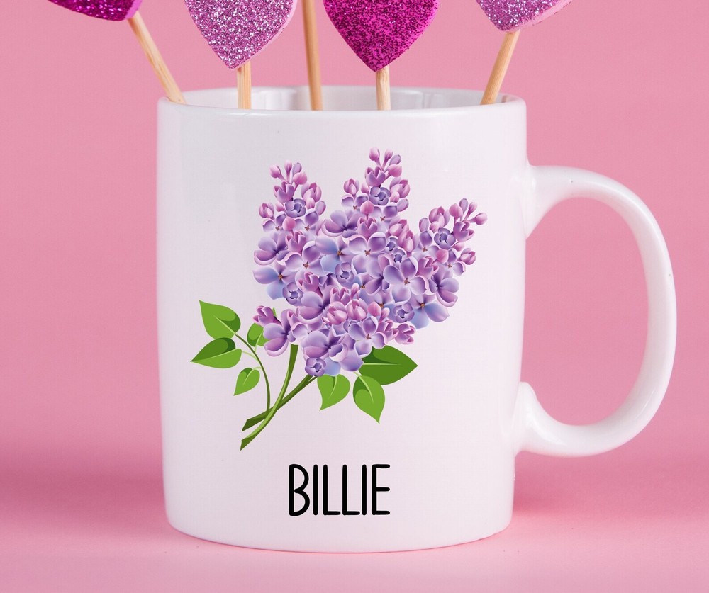 Personalized Lilac Mug Lilac Gift Ideas Lilac Cup Gifts For Lilac Lovers Lilac