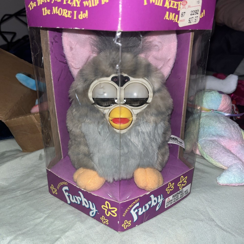 1998 Furby 70-800 Electronic Interactive Toy Gray New In Original Box