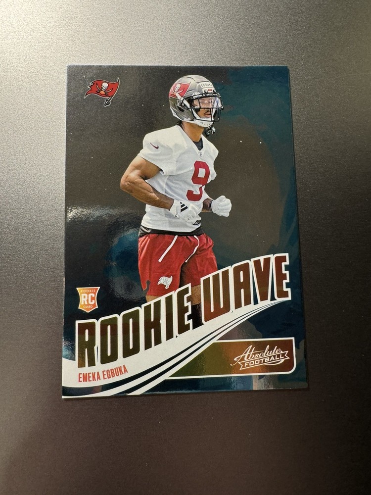 2025 Panini Absolute Football Emeka Egbuka #RW-EEA RC Rookie Wave
