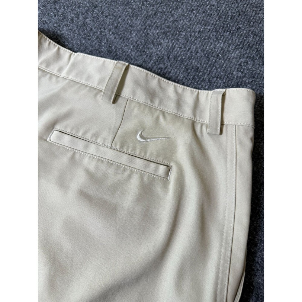 Nike Golf Shorts Mens 42 Tan Dri-Fit Flat Front Athletic Chino Stretch Pockets