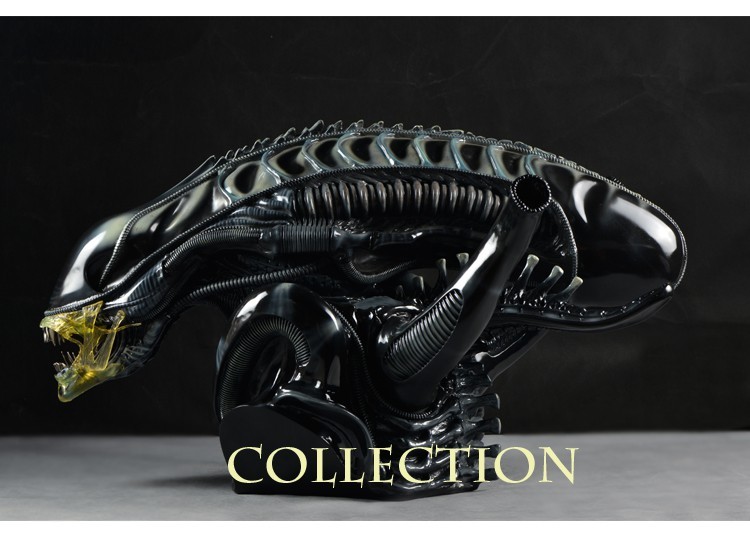AVP Replica 1:1 Alien Warrior Bust Statue - Premium Resin Collectible Figurine