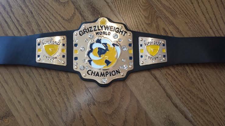 Memphis Grizzlies GrizzlyWeight Championship Wrestling Belt