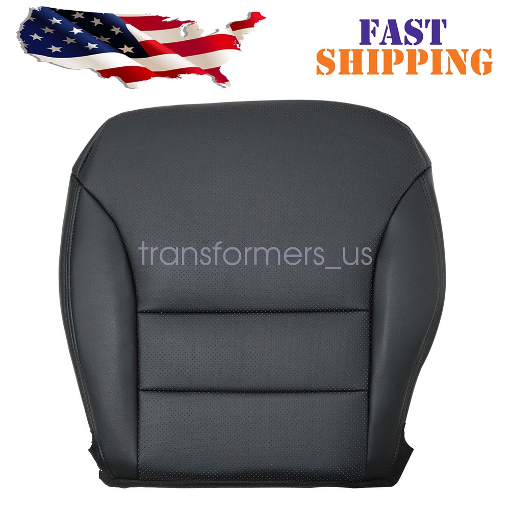 2005-2007 Honda CRV Black Perforated Leather Driver Side Bottom Seat Cover
