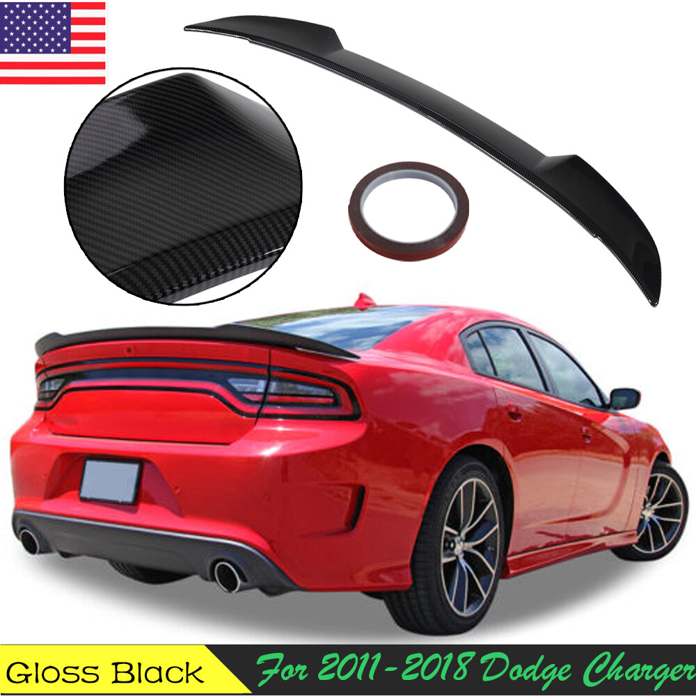 For 11-18 Dodge Charger GT Plus Sedan 4-Door Spoiler Wing Carbon Fiber Style