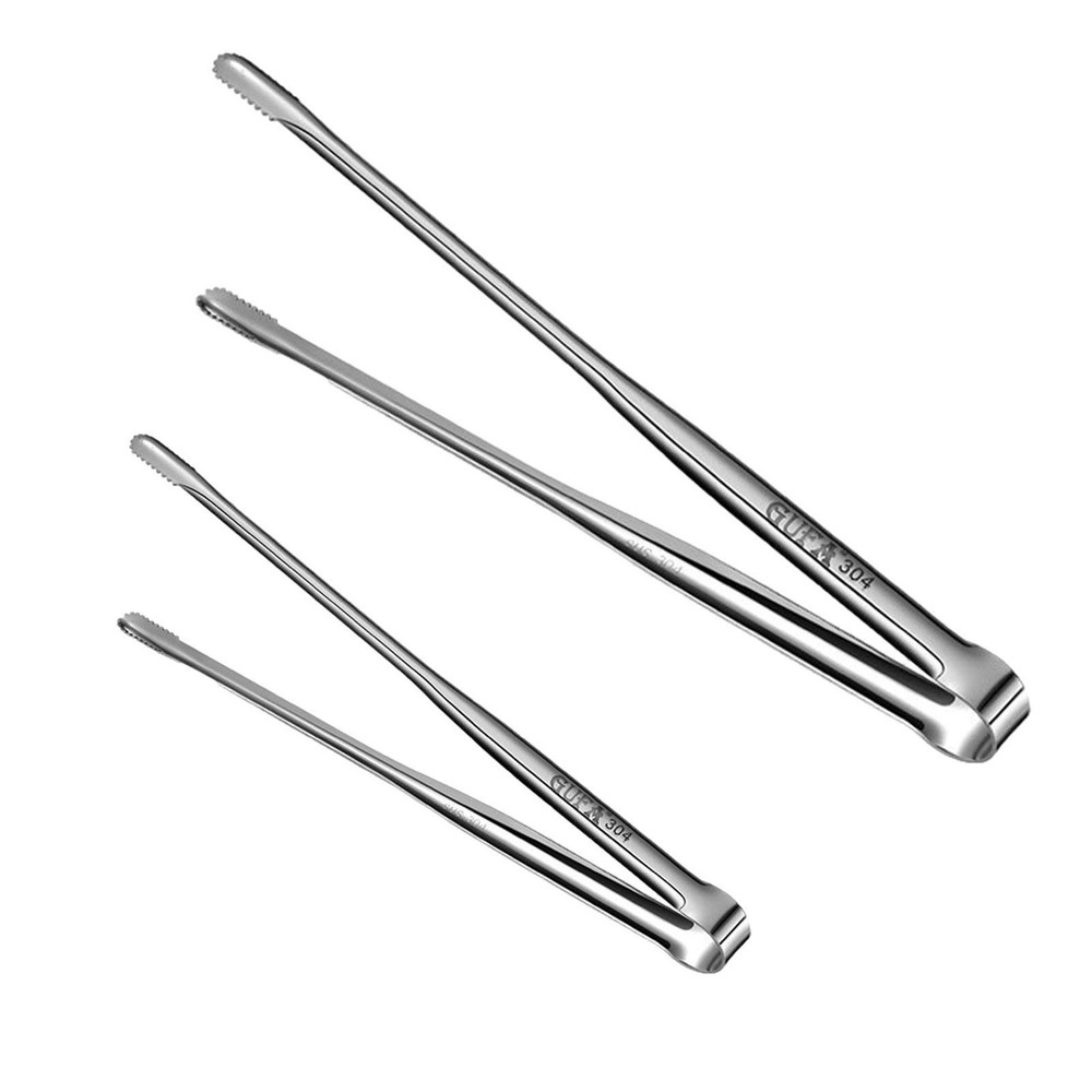 1pc BBQ Stainless Steel Food Clip Barbecue Tongs Bread Clip for Outdoor Grill