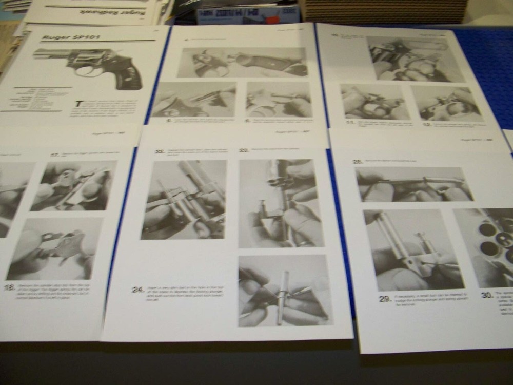 RUGER SP101 (38 SPEC) REVOLVER..FIELD STRIP & REASSEMBLY TIPS (648MM)