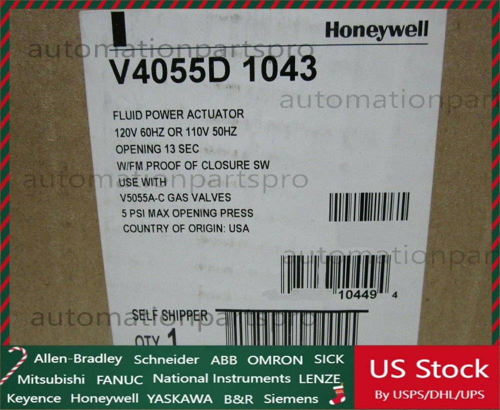 HONEYWELL V4055D1043 ACTUATOR V4055D-1043