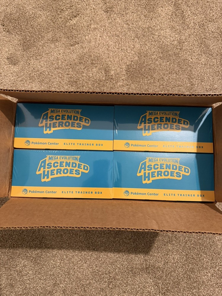 Pokémon TCG: Ascended Heroes Pokémon Center Elite Trainer Box ETB BRAND NEW X4✅
