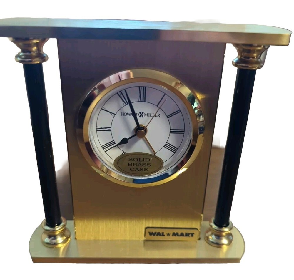 Walmart Howard Miller Casey Alarm Clock  Solid Brass Model 613-621