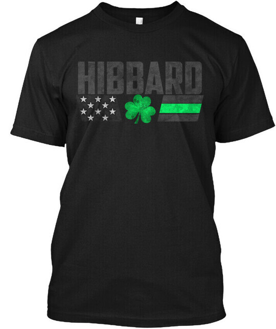 Hibbard Family Lucky Clover Flag T-Shirt Made in the USA Size S to 5XL