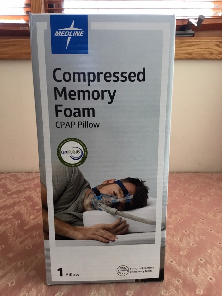 Medline Compressed Memory Foam CPAP Pillow - Firm Cool Comfort NEW IN BOX