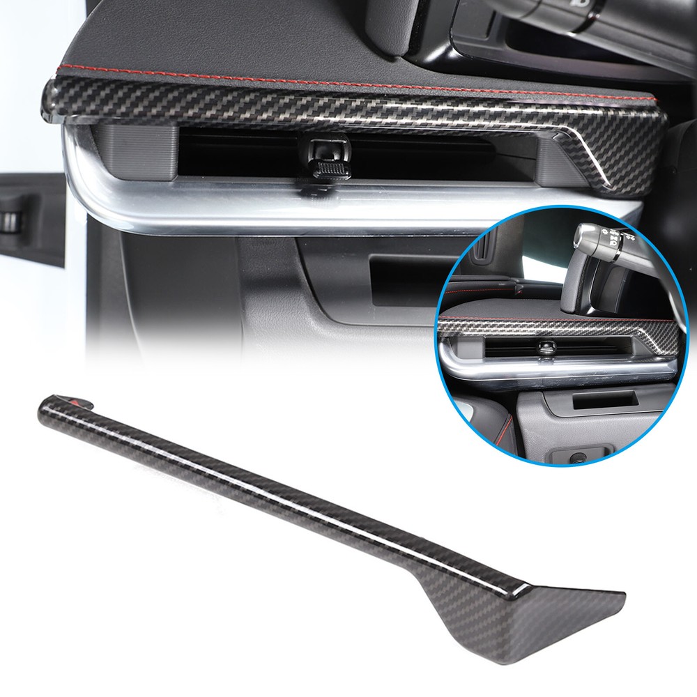 ABS Carbon Fiber Interior Main Driver Air Vent Trim Cover For Corvette C8 20-24