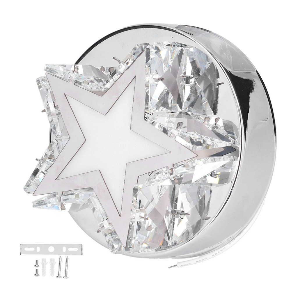 Star-Shaped Stainless Steel White Ceiling Lamp for Home or Kitchen Lighting