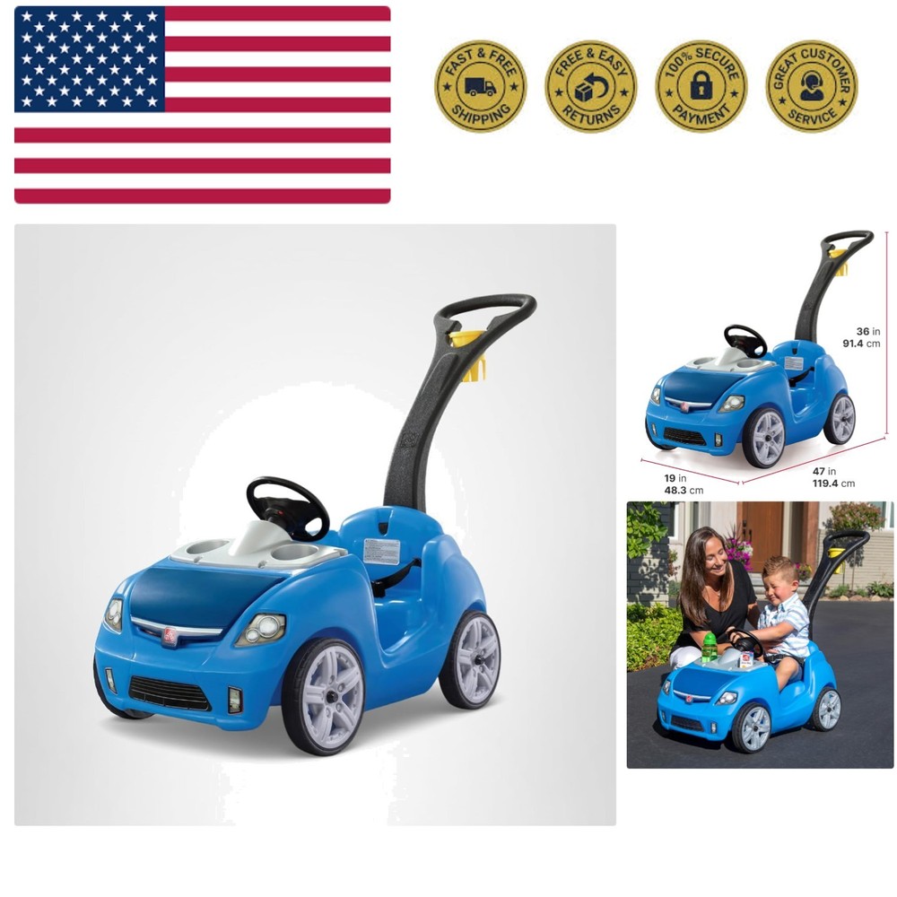 Whisper Ride II Buggy Kids Push Car, Ride On Toy, Stroller Substitute, Includ...