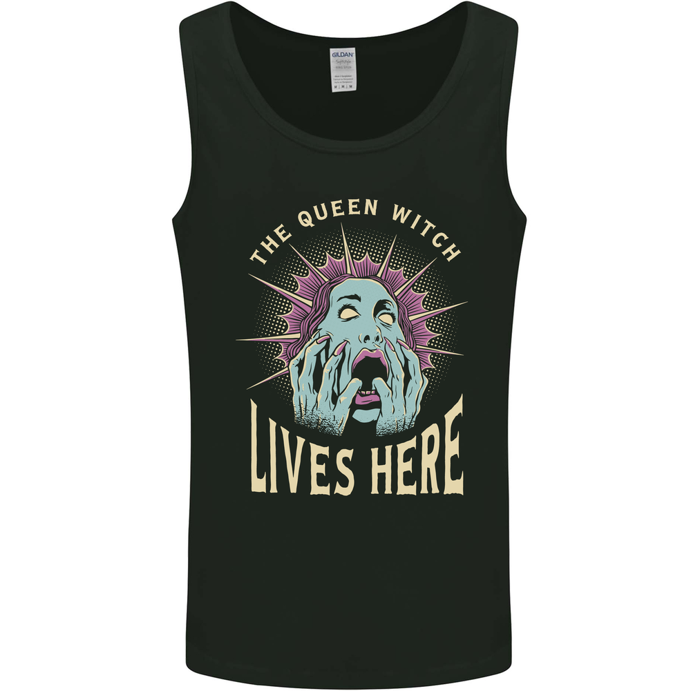 Queen Witch Funny Halloween Wife Girlfriend Mens Vest Tank Top