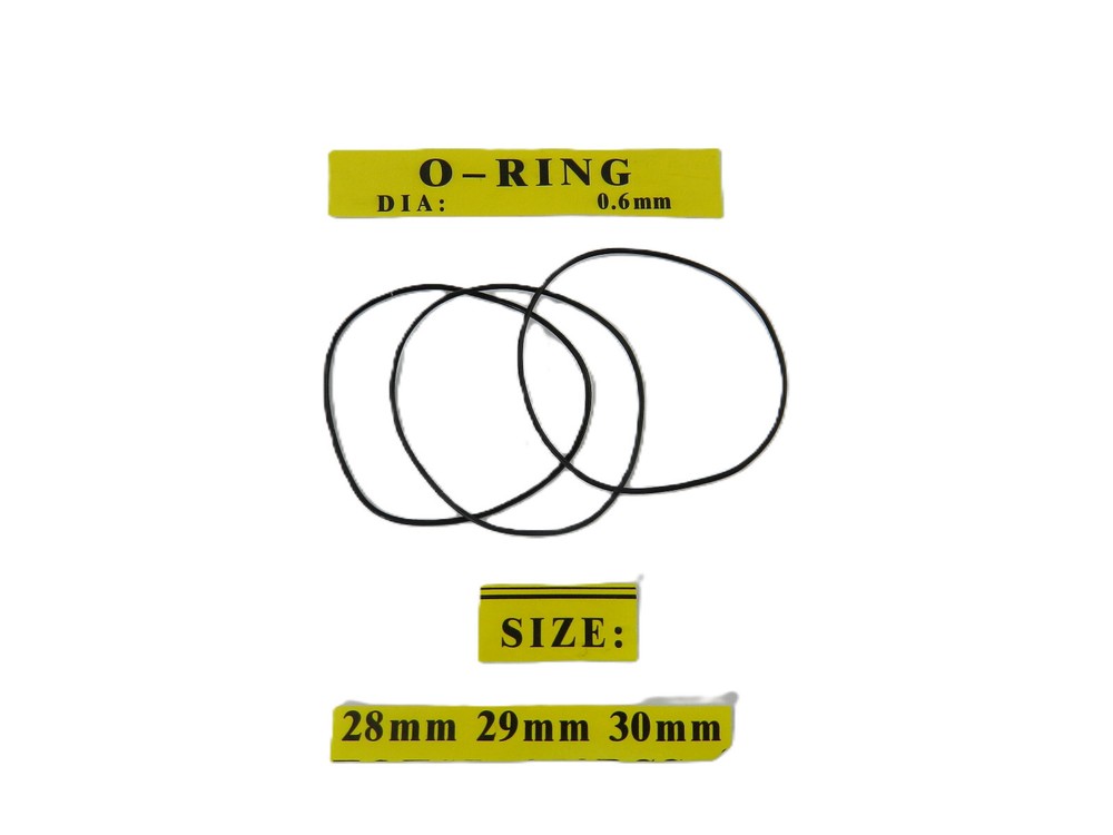 28-30mm 0.6mm Thick Rubber Watch Case Back O-Ring Gasket