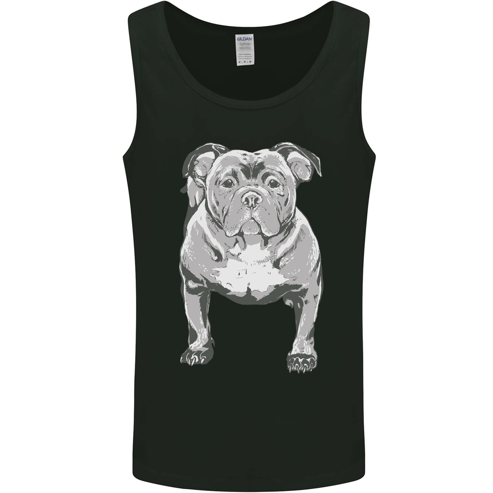 American Bully Striking a Pose Dog Mens Vest Tank Top