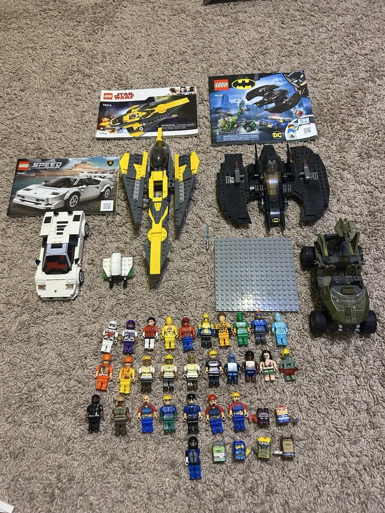 Four LEGO Sets with 25 Mini Figures