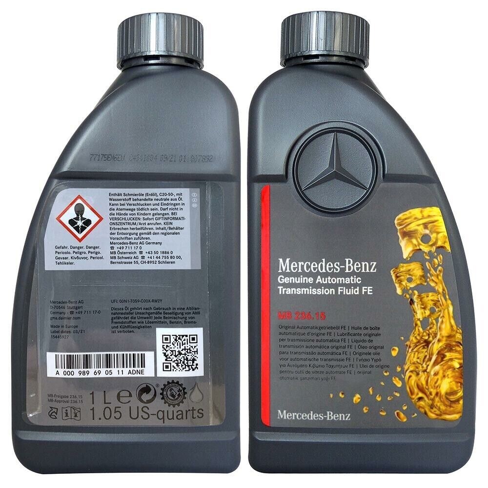GENUINE OEM MERCEDES-BENZ GENUINE AUTOMATIC TRANSMISSION FLUID FE 236.15 1QT/1L