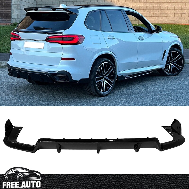 Clearance Sale Fits 19-23 BMW G05 X5 M Sport Rear Bumper Lip ABS Gloss Black 3PC-image